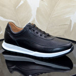 Pantofi Sport Piele Naturala Neagra  Gabriel 3851-3