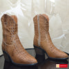 Ghete Cowboy Piele Naturala Maro Lorena 3518-7