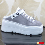 Pantofi Sport Piele Naturala Intoarsa Gri Lorena 3930-1