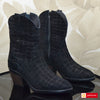 Ghete Cowboy Piele Naturala Intoarsa 3518-17