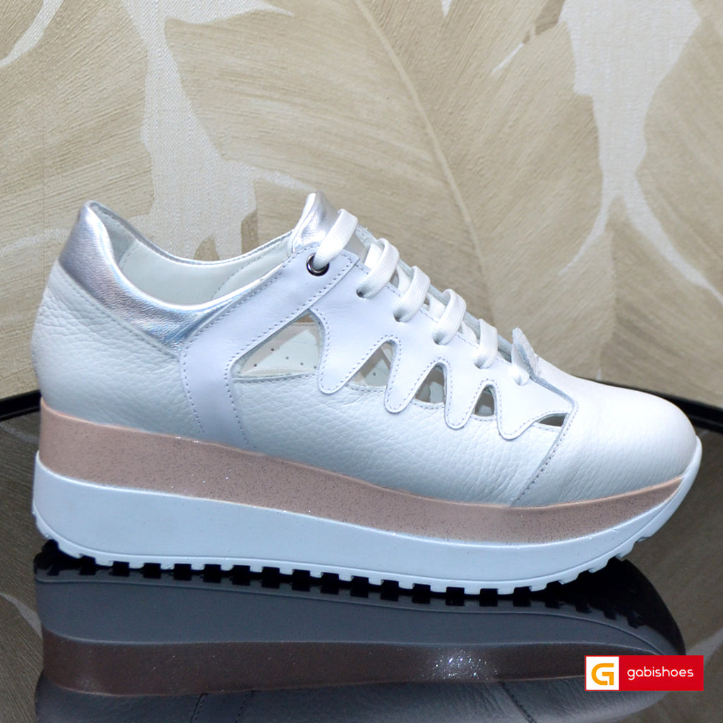 Pantofi Sport Piele Naturala Bej Lorena 3890-2026