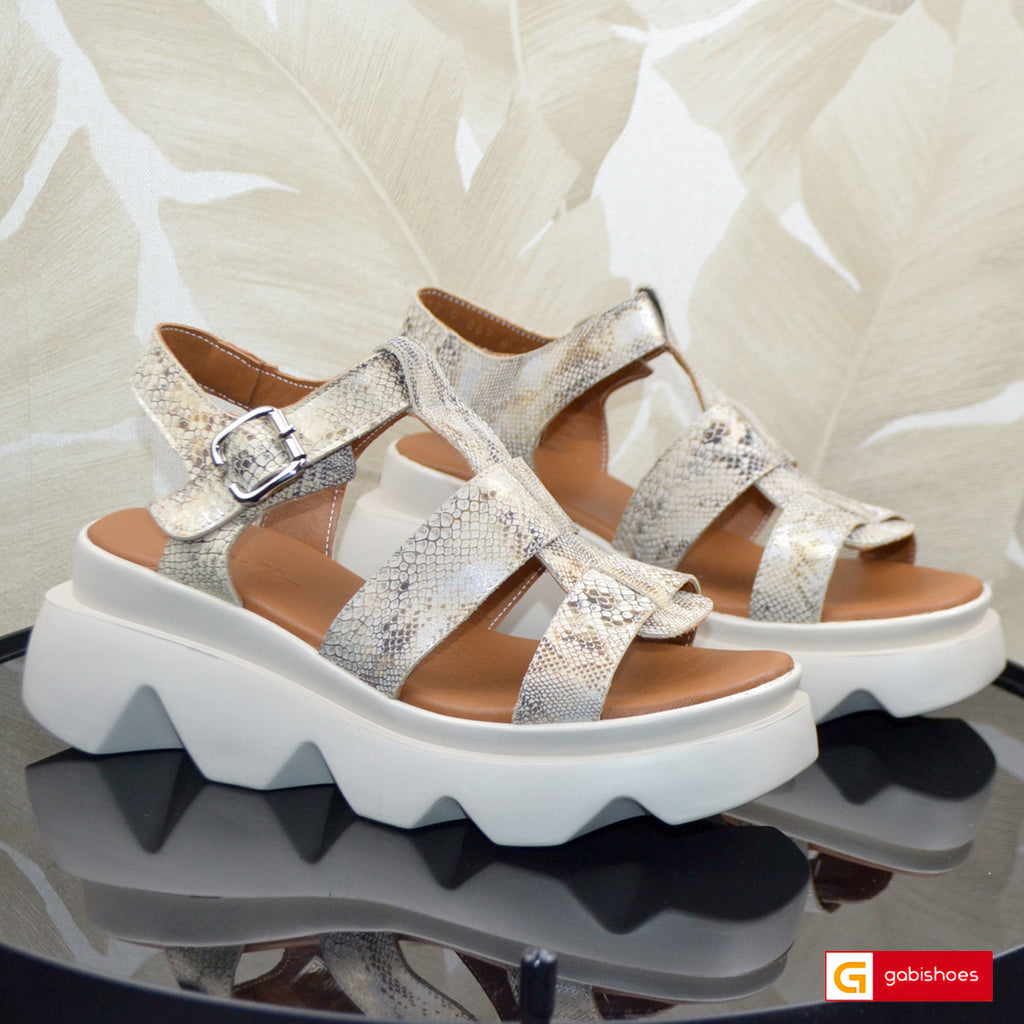Sandale Piele Naturala Aurie Lorena 3979-5