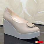 Pantofi Dama Piele Naturala Taupe Lorena 1312-17