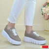 Pantofi Sport Piele Naturala Taupe Gabinna 3850-2