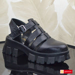 Sandale Piele Naturala Neagra Lorena 3900-15