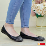 Balerini Dama Piele Naturala Neagra Natalia 164-911610