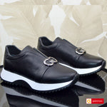 Sneakers Piele Naturala Neagra Lorena 2028-2028
