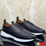 Pantofi Sport Piele Naturala Neagra Gabriel 3833-2