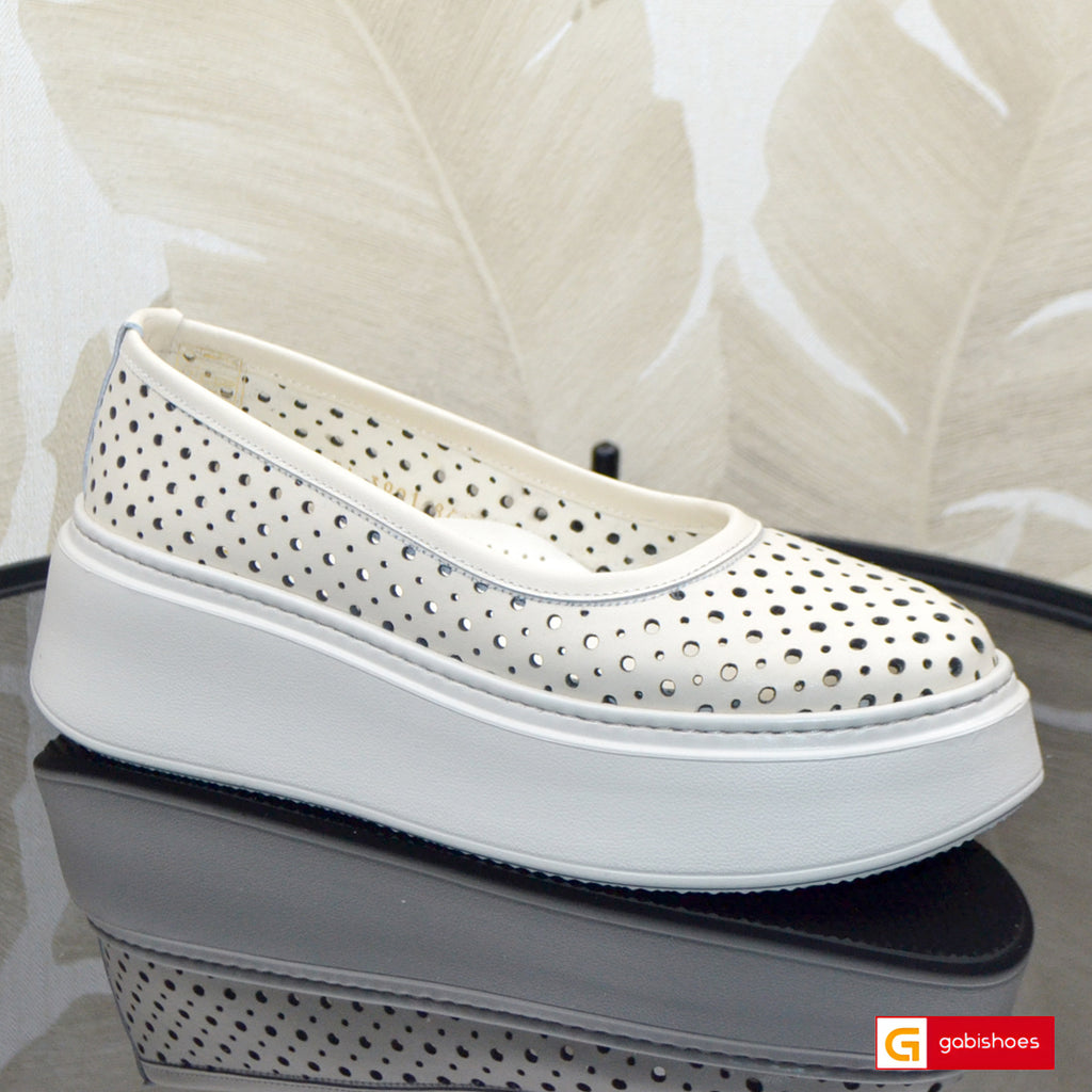 Balerini Piele Naturala Bej Gabriela 3901-4