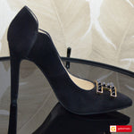 Pantofi Office Dama Piele Naturala Neagra Lorena 4043-1