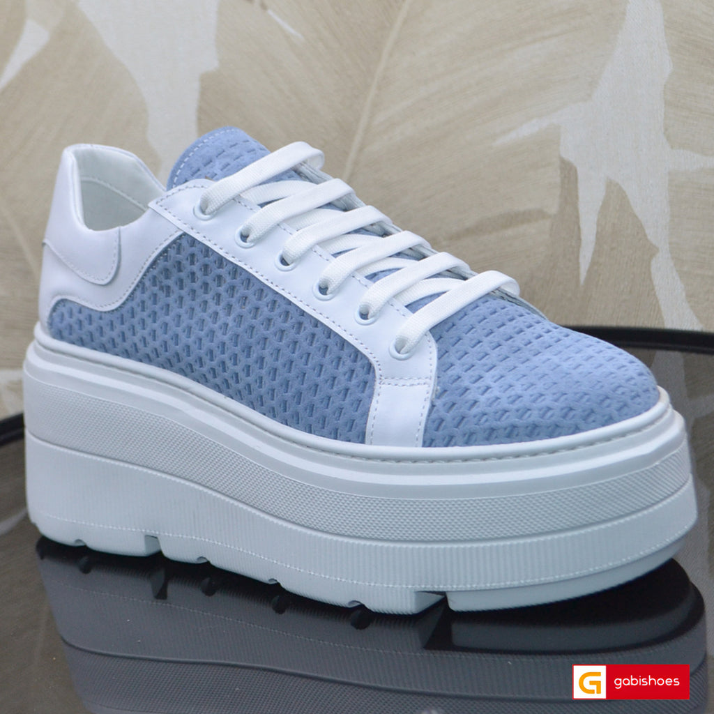 Pantofi Sport Piele Naturala Blue Lorena 3937-1