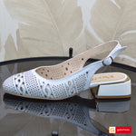 Sandale Dama Office Piele Naturala Alba Lorena  3934-1