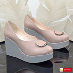 Pantofi Dama Piele Naturala Taupe Lorena 1312-11