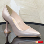 Pantofi Office Dama Piele Naturala Taupe Sidef Lorena 1478-14