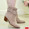 Ghete Dama Piele Naturala Taupe Sandy 3656-1