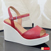 Sandale Casual Dama Piele Naturala Rosie LORENA 3923-4