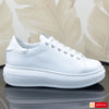 Pantofi Casual Dama Piele Naturala Alb cu Argintiu Lorena 3903-1