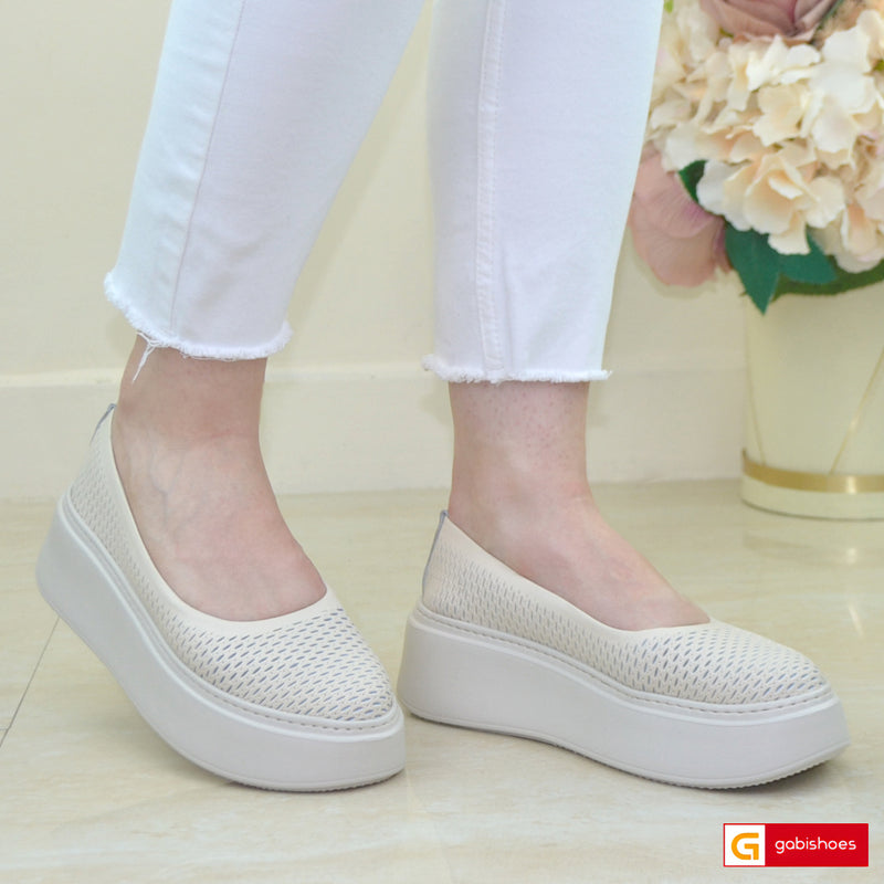 Balerini Piele Naturala Bej Gabriela 3146-55