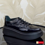Pantofi Sport Piele Naturala Neagra Lorena 3742-20