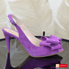 Sandale Dama Office Piele Intoarsa Mov Lorena 6000-2025