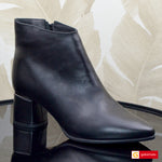 Ghete Dama Piele Naturala  Neagra Lorena 4060-1
