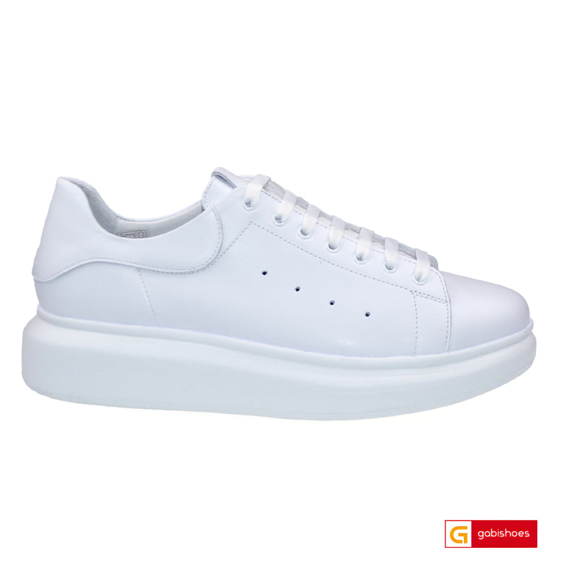 Pantofi Sport Barbat Piele Naturala Alba Lorena 3044-46