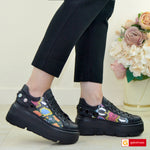 Pantofi Sport Piele Naturala Neagra Lorena 3998-3