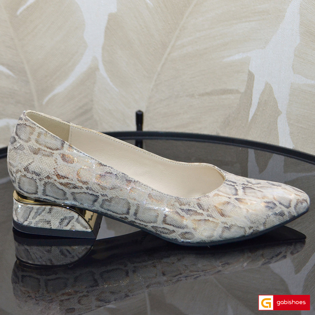 Pantofi Office Dama Piele Naturala Aurie Lorena 3995-3