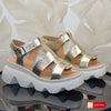 Sandale Piele Naturala Aurie Lorena 3979-2