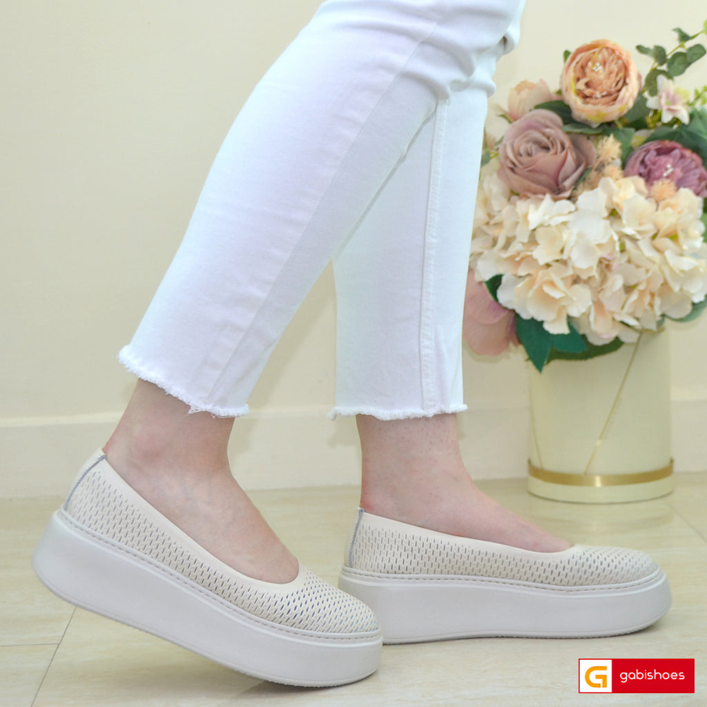 Balerini Piele Naturala Bej Gabriela 3146-55