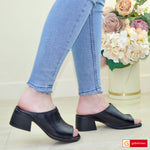 Papuci Dama Piele Naturala Neagra Gabinna 3768-3