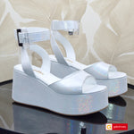 Sandale Piele Naturala Alb Neon Lorena 3959-2