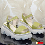 Sandale Casual Dama Piele Naturala Verde Gabriela 1161-17