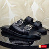 Papuci Barbat Piele Naturala Neagra 3967-2