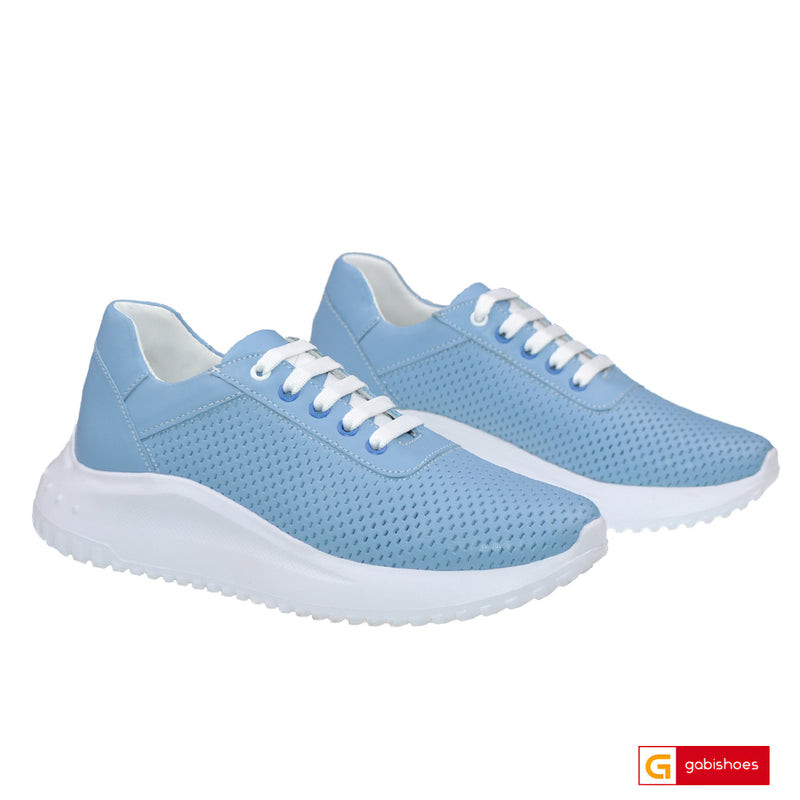 Pantofi Sport Piele Naturala Blue Gabinna 3834-2