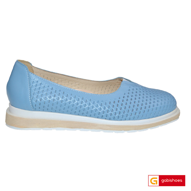 Balerini Piele Naturala Blue Lorena 3281-1