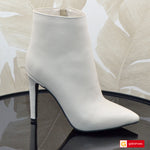Ghete Office Dama Piele Naturala Bej Lorena 4055-4