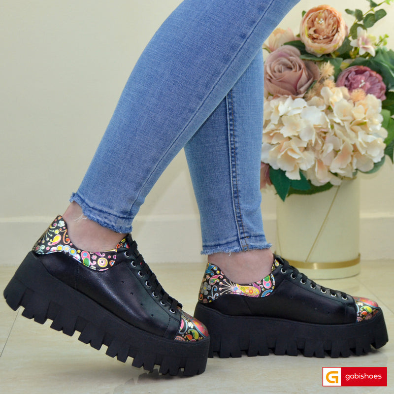Pantofi Sport Piele Naturala Bej Gabinna 3873-4