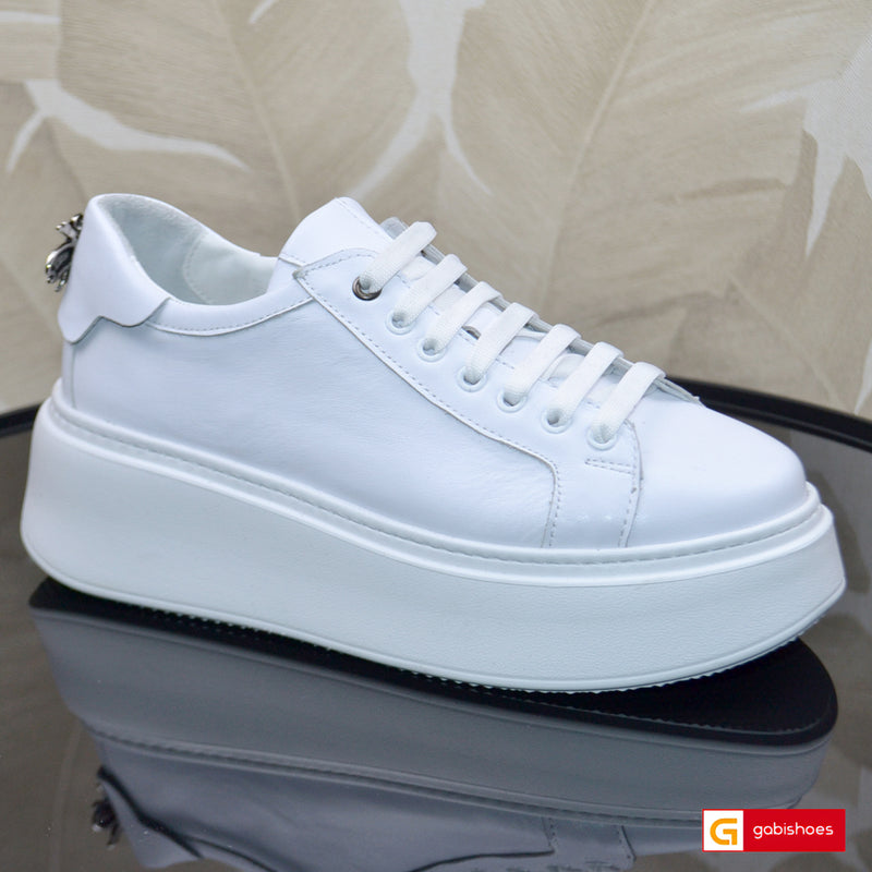 Pantofi Sport Dama Piele Naturala Alba Lorena 3606-1