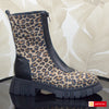 Ghete Piele Naturala Negru cu Imprimeu Gabina 890-2026