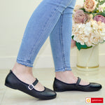 Balerini Dama Piele Naturala Neagra Natalia 164-91168