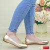 Balerini Dama Piele Naturala Auriu Natalia 164-91169