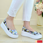Balerini Piele Naturala Multicolora Gabriela 3146-50