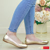 Balerini Dama Piele Naturala Auriu Natalia 164-91169