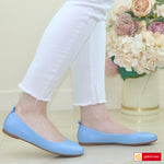 Balerini Dama Piele Naturala Blue Natalia 164-91169