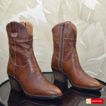 Ghete Cowboy Piele Naturala Maro Lorena 3518-8