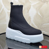 Ghete Dama Streach Piele Naturala Intoarsa Gabinna 3670-8 TT NEW