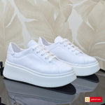 Pantofi Sport Piele Naturala Alba Gabinna 3385-1