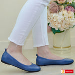 Balerini Dama Piele Naturala Bleumarin Natalia 164-91169