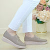 Pantofi Casual Piele Naturala Taupe Lorena 3303-2